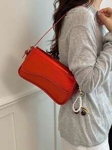 New Versatile Shoulder Bag - Red - View 3