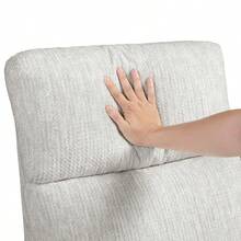 Modern Swivel Glider Reclining Chair Beige Microfiber Upholstery Plush Comfort Matching Pillows Living Room Furniture 1pc - Beige + Plywood + Contemporary + Modern1 - View 4