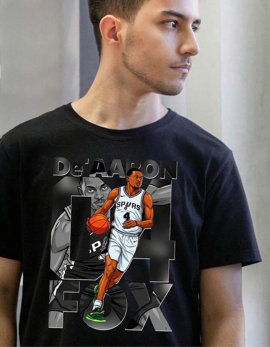 Men Sports Tees & Tanks - 黑色 - 查看 1