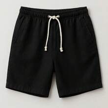 Kit 3 Shorts Masculino Bermuda Linho Verão Envio Imediato - preto-azul-palha - Visão 6