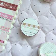 Set Pita Washi Motif Bunga Pastoral Romantis, Mawar Warna Macaron Mengkilap, Papan Ketik Piano, Pita Washi Dekoratif Motif Sulur Mawar, Cocok untuk Tata Letak Buku Harian, Pembuatan Kartu, Dekorasi Pembungkus Kado - A - View 7