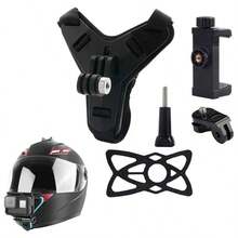 Giá đỡ gắn cằm mũ bảo hiểm xe máy cho camera, tương thích với G*Pro Hero D*I Osmo Action I*Sta360, phụ kiện dây đeo mũ bảo hiểm - Xem 6