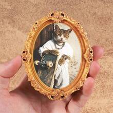 1 pieza Imán de nevera con patrón de rana divertida, imán de nevera con marco de fotos de madera, decoración del hogar, ¡regalo interesante! - Unitalla - Ver 25