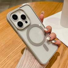 Luxury Candy Wireless Charging Phone Case Compatible With IPhone 17 Pro Max 16 15 14 13 12 11 Mini 15 Plus 16 Pro 17 E Magnetic Protective Shell - Grey - View 6