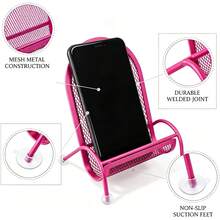 1pc Cute Chair Shaped Phone Holder, Universal Slouchy Desktop Phone Stand, Stable Anti-Slip Bedside Stand, Phone Accessory, Office Desktop Accessory - Standard Model - View 4