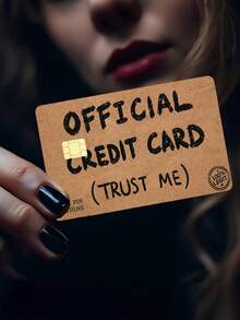 1/2pcs New "Official Credit Card (Trust Me)" Funny Credit Card Stickers, (Random Style) Credit Card Stickers Suitable For EBT, Waterproof, Transportation Card, Key, Credit Card, Debit Card, Card Sticker Protection For Bank Card, Bubble-Free, High Quality, Suitable For Chip Cards (Four Styles Will Be Shipped Randomly.) - Multicolor - View 6