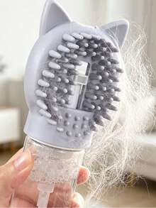 Pet Multi-Function Bathing Foaming Brush For Cats And Dogs, Removes Loose Fur, Cleaning And Massage Brush, Pet Grooming Brush - Multicolor - View 3
