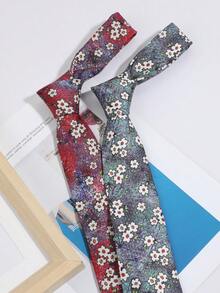 1PC Men's Fashion Versatile Exquisite Printed Pattern Tie Casual Versatile Suitable For Daily Shopping, Banquet, Party, Date Matching - Multicolor - View 1