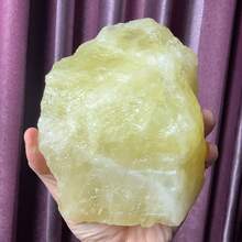 Natural Yellow Quartz Rough Stone, Large Size Yellow Quartz Crystal Rough Stone, Natural Yellow Quartz Crystal Rough Stone, Large Block Yellow Quartz Crystal Rough Stone, Indoor Decoration Large Yellow Quartz Ornament, Large Crystal Carving Material - Yellow - View 5