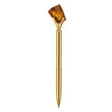 Personalized Natural Crystal Stone Metal Pen, Custom Logo Pen, Colleague Gift, Employee Appreciation Gift, Corporate Gift, Office Team Gift - Round - View 12