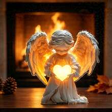 Cross-Border New Cute Heart Angel Flat Garden Stake Holiday Decoration Acrylic Lawn Insert - A - View 3