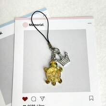 1 buah Liontin Gantungan Ponsel Kura-kura Berkedip, Universal untuk Smartphone, Universal untuk USB Flash Drive, Liontin Kecil yang Indah - MultiWarna - View 7