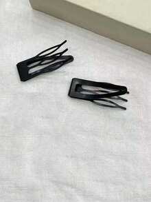 雙夾金屬髮夾 女用髮飾 美容院用品（黑色、棕色、米色、卡其色、金色），雙抓三齒金屬髮夾與髮梳 金屬髮夾（24入，2英吋）－適用於所有髮質（細髮或粗髮），適合日常造型與美容院使用 - 彩色 - 查看 10