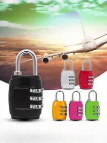 1pc Combination Lock, Mini Home Lock, Luggage Combination Lock, Suitable For Gym, Kitchen, Dormitory Drawers - Mini Combination Lock - View 2
