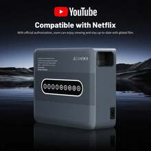 Xnano 智慧迷你投影機 Android 9.0 原生 1080P 全高清 350 ANSI 亮度 4K 解碼 WiFi 藍牙連接 無線螢幕鏡像投影機 適合臥室、露營與電影之夜 - 查看 6