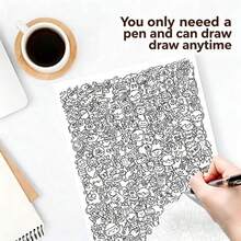 Decompression Pen Control Tracing Drawing Drafts, Suitable For Adults To Relieve Boredom And Stress At Work, Practice Drawing And Tracing,Training Concentration And Observation, Very Suitable As Holiday And Birthday Gifts - Sets - View 2