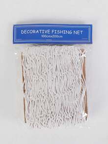 自然魚網牆飾 海洋主題牆掛 漁網牆掛 海灘桌布 適用魚網派對 農舍風 辦公室桌 家用桌 房間裝飾 魚網攝影裝飾 臥室裝飾 牆面裝飾 生日畢業禮物 - 彩色 - 查看 13