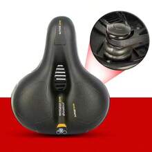 1pc Thickened Bicycle Seat Cushion, Mountain Bike Saddle, Large Butt Soft Comfortable Seat, Hollow Breathable Design, Suitable For Road/Mountain Bike Riding Equipment - Multicolor - View 13