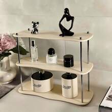 1pc Cosmetic Storage Rack, Foundation, Eyeshadow, Lipstick Organizer, Vanity Makeup Storage Box, Perfect For Displaying Perfume And Organizing Desktop Accessories - Multicolor - View 4