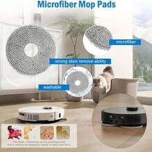 Replacement Accessory Kit For L40 Ultra (Gen 2), X40 Ultra, Mova P10 Pro Ultra (Gen 2), P50 Pro Ultra, Includes 4 Dust Bags, 4 Mop Pads, 3 Filters, 3 Side Brushes, 1 Main Brush - 15 Pcs - View 6