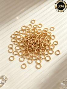 200 Pcs 304 Stainless Steel 18K Gold Plated Multi-Size Open Jump Rings Connector Rings, Handmade DIY Accessories For Necklace And Bracelet Making - Open Ring - View 6