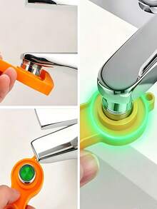 10 Faucet Aerators (Including Wrench) For Easy Replacement Of Small Accessories. It Can Save Water, Prevent Splashing, Filter Impurities, Stabilize Water Flow, And Reduce Noise. Faucets Suitable For Kitchen, Bathroom Sinks, And Bar Sinks. - Multicolor - View 10