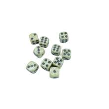 Easytoday 10pcs High Quality 1.6cm/0.63inch Dice Dots Dice Club Party Game Entertainment - Khaki - View 6