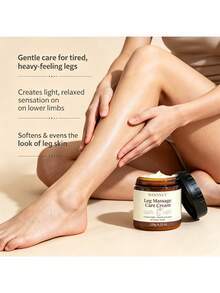 Collagen Leg Massage Care Cream With Mild Plant Ingredients Smooth Texture For At Home Leg Massage Soften Dry Rough Leg Skin Keep Skin Hydrated Suitable For Walking Sports And Long Time Sitting Daily Body Skin Care Lotion - 1 PCS - View 5
