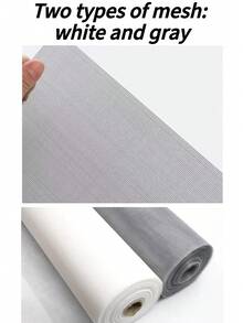 Self-Adhesive Invisible Window Screen, Home Balcony Bedroom Insect & Mosquito Proof, Easy Installation Mesh Screen - Grey Mesh With White Trim {Full Sheet} - View 6