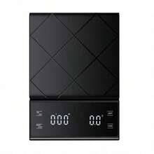 Coffee Scale Timer Scale Kitchen Scale 3-5kg/0.1g Electronic Food Scale Digital Scale Kitchen Baking Cooking Measurement Tool Minimum Weighing 0.5g - Black - View 8