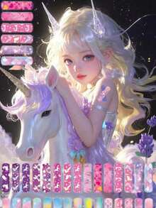 (1盒 - 5/36/50/60/80片) 可愛創可貼，防水透氣，亮麗色彩，精緻夢幻獨角獸與美人魚圖案，適用於日常生活、學校、戶外活動與旅行，可放入急救箱 - LUNARION - 查看 3