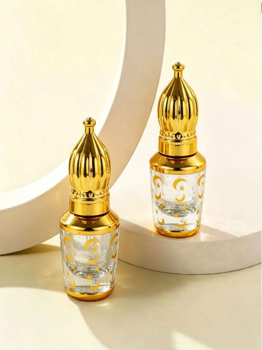 奢華 6ml 金色滾珠瓶 可補充液體分裝瓶 滾珠精油瓶 化妝品容器 滾珠香水瓶 精緻便攜旅行香水瓶 中東風精油分裝瓶 便攜可補充化妝品容器 液體分裝空瓶 鍍金瓶 樣品化妝品替換瓶 適用於存放香水、精油、液體化妝品等 - 彩色 - 查看 1