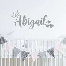Personalized Princess Crown Wall Sticker Custom Name Decor Wall Art(Sticker Only) - Multicolor - View 2