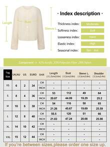 ROSIE POPHUB Women's White Crew Neck Drop‑Shoulder Cropped Knit Cardigan, Elegant Daily Casual Loose Button Sweater For Autumn Winter - White - View 10
