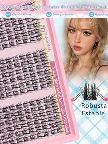 FQBFQB 180pcs Lash Clusters Cluster Eyelash Extensions, 10-16mm Mix Lash Clusters For Beginner Suitable For DIY 3D Effect For Daily Wear & Party, Home, Travel & Music Festivals - D - View 2