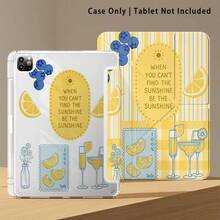 Striped, Lemon, Blueberry, High Glass Pattern Painted Effect Tablet Protective Case With Stand, Suitable For Honor 8/9/10/X8/X8A/X9/X8Pro/X9Pro/ MatePad Se 11 Inch/MatePad 11 Inch/11.5 Inch/MatePad Pro And More/, Apple 10th/11th Gen 2025 (A16), Galaxy Tab A7/A9 And Other Popular Models - Multicolor - View 6
