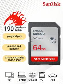 SANDISK 32/64/128/256/512GB 1TB C10 U1 A1 TF 閃存卡 SD記憶卡 SDUNR - 查看 1
