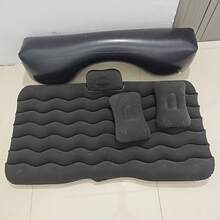 Outdoor Hiking Camping Comfortable Inflatable Bed, Plush Surface Inflatable Mattress, Black Portable Bed, Can Also Be Used As A Household Inflatable Sleeping Pad, Without An Inflation Pump - Black - View 7