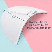 1 Pair Shoulder Pads, 0.59 Inch Breathable Sponge Shoulder Enhancers, Unisex Invisible Shoulder Inserts For Suit Jacket, Blazer & T-Shirt, Clothing Padding Accessories, Back To School Gift - Multicolor - View 3