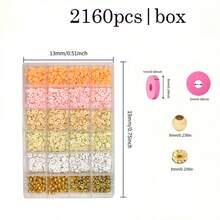 24-Grid Soft Clay Beads, Letter Beads, Spacer Beads Set, Premium DIY Bracelet Making - Multicolor - View 6