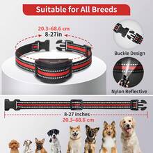 For 3 Dogs Dog Bark Collar , Barking Collars With 5 Adjustable Levels Of Sensitivity,Rechargeability Dog Training Collar,Bark Training Collar With Beeping And Electroshock, Adjustable Nylon Strap, Adjustable Sensitivity For Small And Medium Dogs - Yellow Red Green - View 8