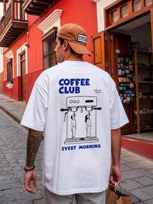 ChristmasCoffee Club Shirt Sweat S Lovers Funny Every MorningHot Item - 白色 - 查看 1