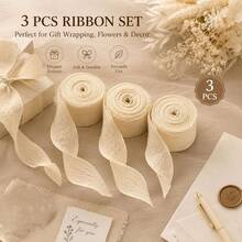 4cm 高級荷葉邊緞帶捲，優雅百褶彈性緞帶，適用於情人節、母親節、復活節、聖誕節禮物包裝、婚禮花束與 DIY 手作 - 褶皺絲帶 - 查看 13