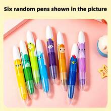 Set Of 6 (12 Crayons) Of Cute, Giant, Twistable Crayons-Washable, With A Smooth And Effortless Glide, Perfect For Coloring, Drawing, DIY Crafts, Art Projects, And As Gifts-A Must-Have For Back-To-School Season - Multicolor - View 8