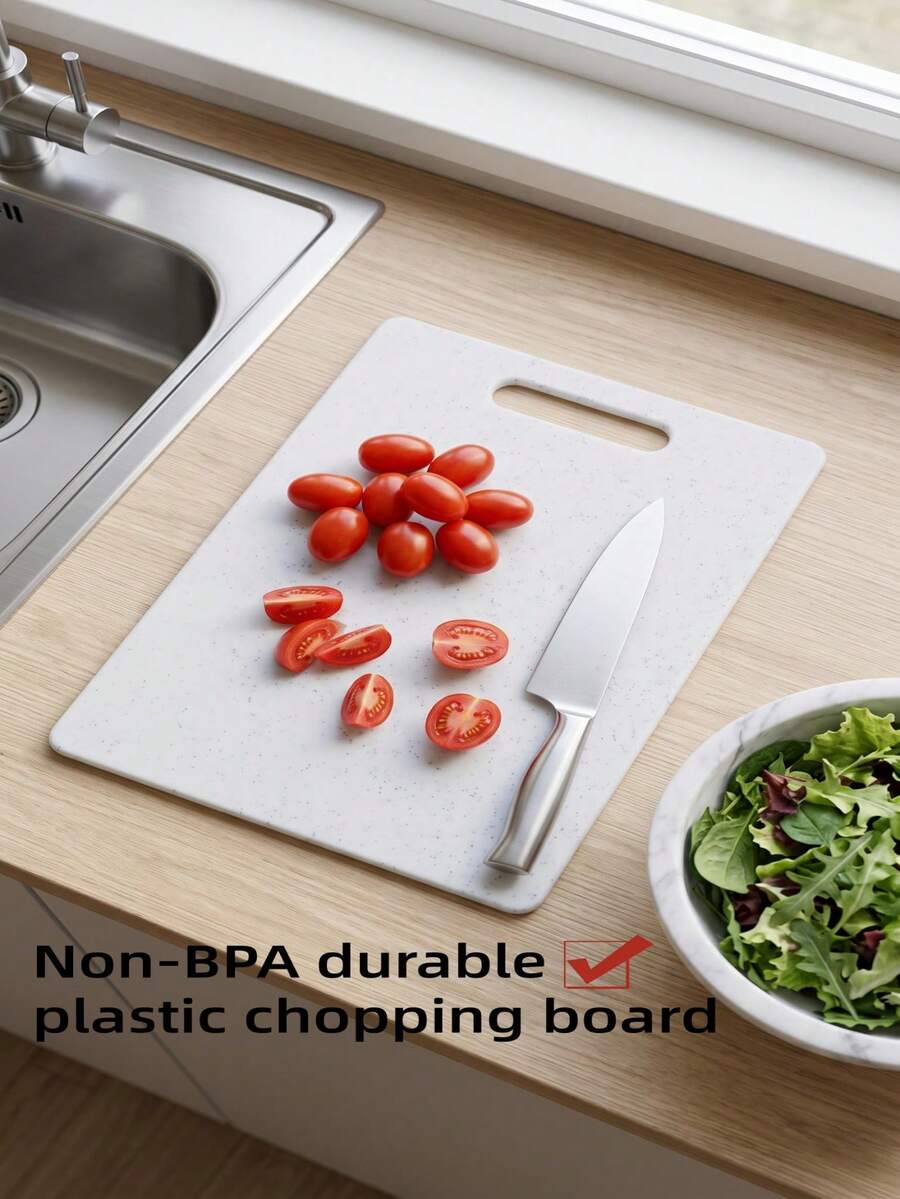 1/3 Set Marble Cutting Board, Suitable For Kitchen Food Cutting Board, Raw And Cooked Food Cutting Board, Home Fruit Cutting Board, Children's Food Cutting Board, High-Quality Kitchen Accessory, Suitable For Home Kitchen, Restaurant, Camping, RV And Other Occasions. - View 1