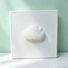 1pc 9.3*9.3cm Cloud Switch Cover, 3D Printed Switch Button Sticker, Home Switch Concealment Decor, Switch Protective Shell - Cloud-shaped Lid - View 5
