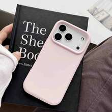 Original Liquid Silicone Phone Case Compatible With Iphone 14 13 12 15PLUS 13MINI Series, Solid Color Protective Cover, Compatible With Apple 17PROMAX 17PRO 16promax 17 16 15 14 13 12 11 13mini 12mini 7 8 Plus SE2022 SE 2020 XR XSMAX X/XS Models, Apple 13 Phone Case - Sand Powder - View 6