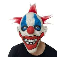 1pc Halloween Joker Mask With Green Wig, Adult Horror Killer Cosplay Role Play Mask - Multicolor - View 16