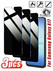 3pcs,Privacy Tempered Glass Screen Protector,Anti-Peeping,Anti-Fingerprint,Anti-Scratch,Anti-Collision,Easy Installation,Compatible With Galaxy M55/M54/M53/M52 5G/ M14/A90/A80/A73/A72/A71/ A70/A70s/A56/A55/A54/A53/A52/A52S/A51 4G/5G/A50/A50/A15/A16/A17 And Other Models. - Black - View 69