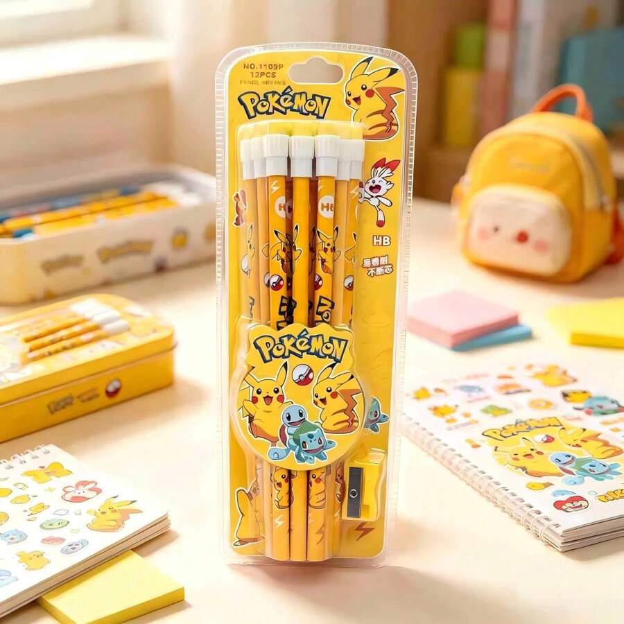 1set 2026 Japanese Anime Hot Cute Pencils, Essential For Students To Practice Calligraphy And Practice Exercises.Suitable For Daily Learning And Note Taking, Painting And Writing,It Is An Essential Item For The Start Of School. (Random Style) - Multicolor - View 1